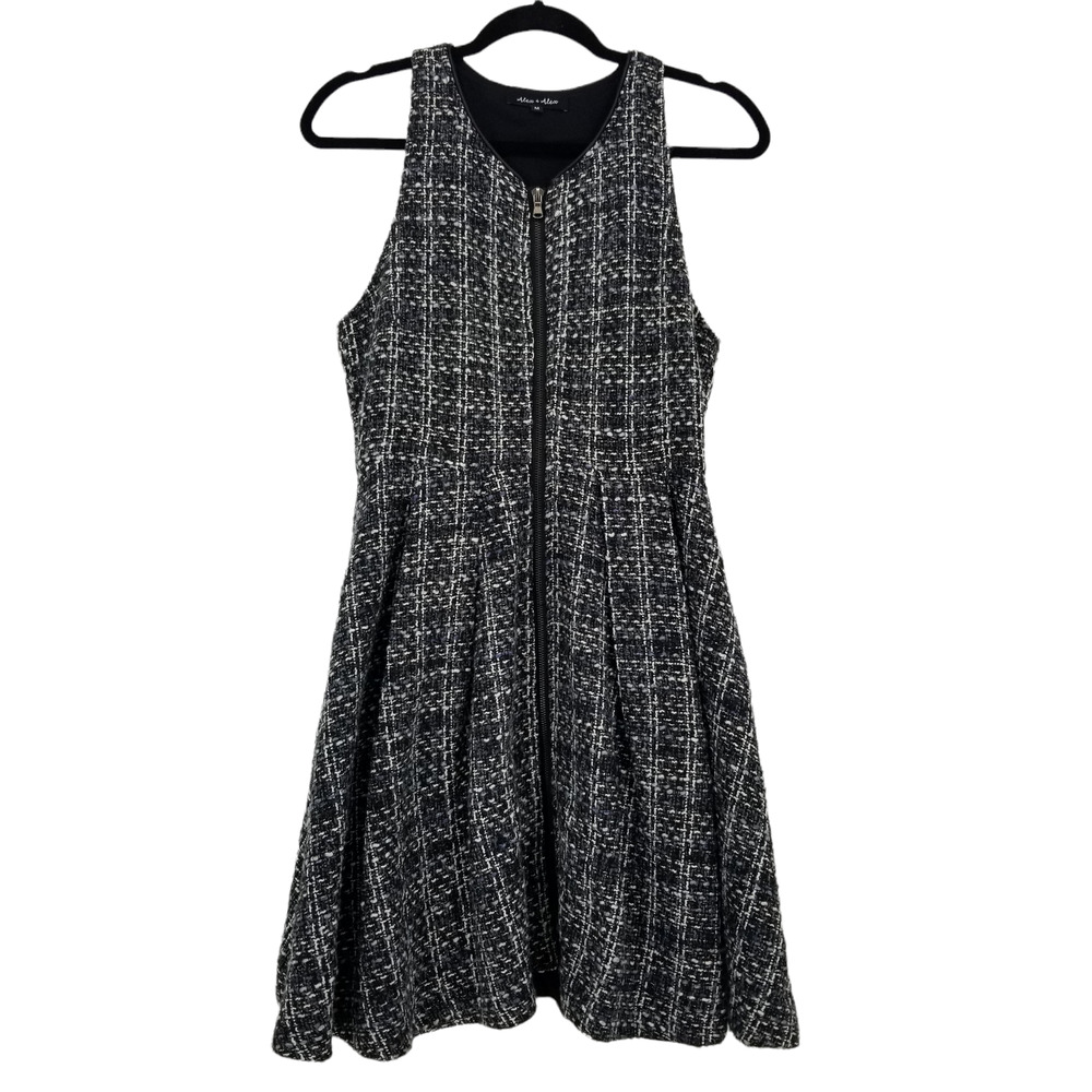 Alex & Alex Tweed Fit and Flare Dress M